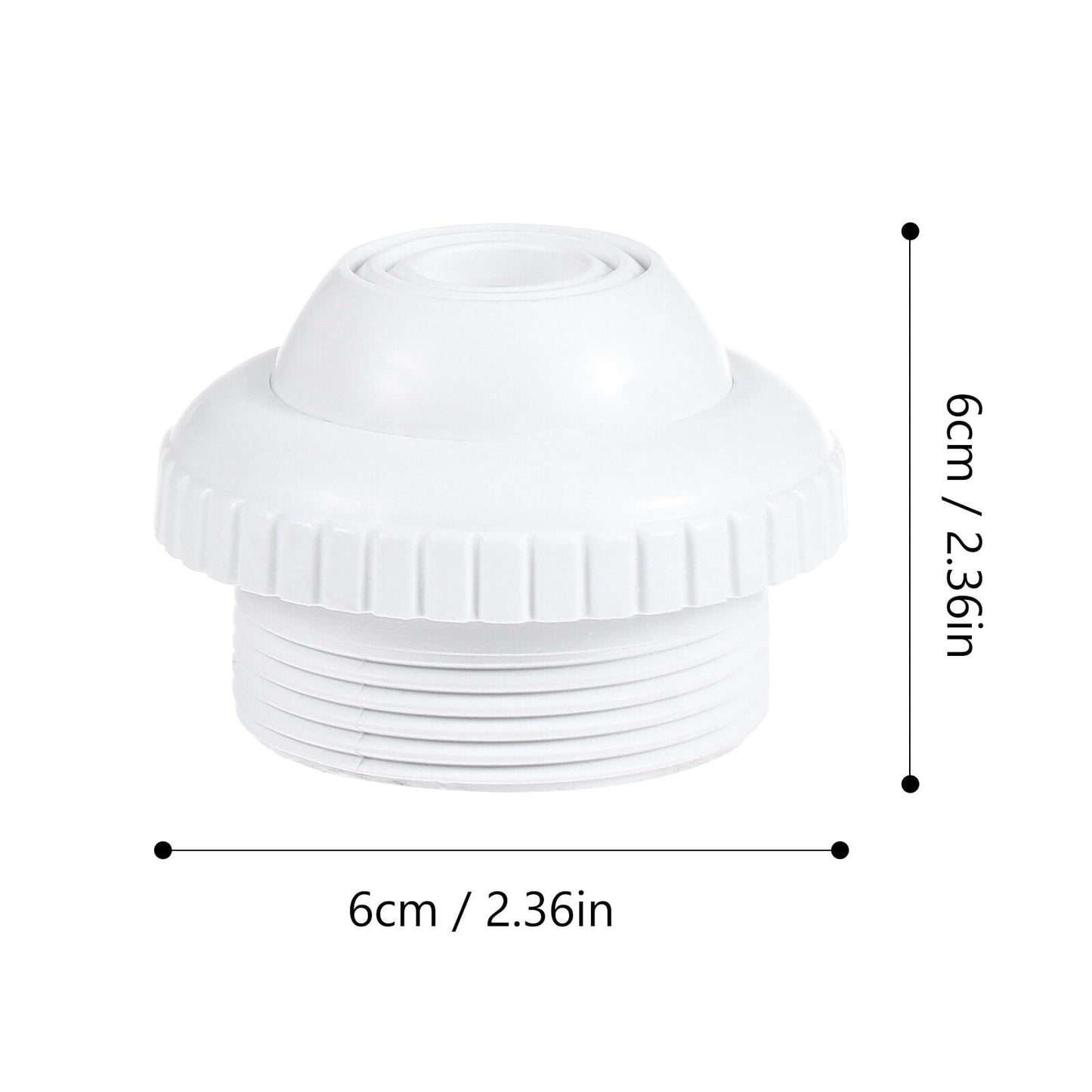 SWETRACE 1Pack Nozzle for Pool Aerator and Spa Usage in White PVC 2.4x2.4x1.6in