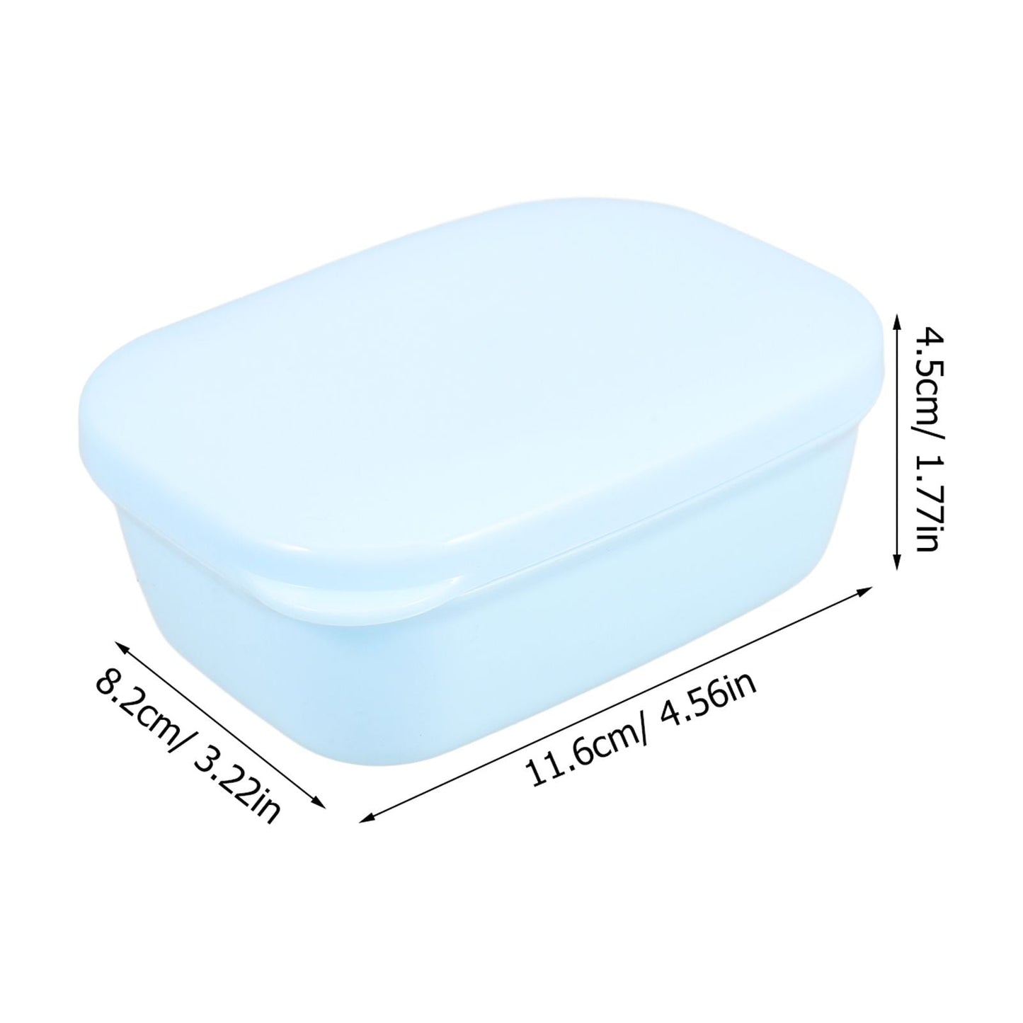 SWETRACE 1Pack -Blue ABS Waterproof Soap Holders for Men Women