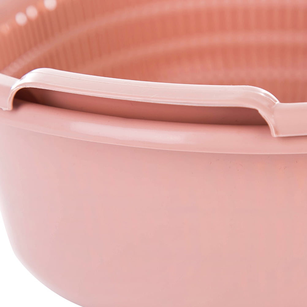 SWETRACE Kitchen Strainer Pink 1Pack 12.6x11.6x4.9in Food-Grade Plastic
