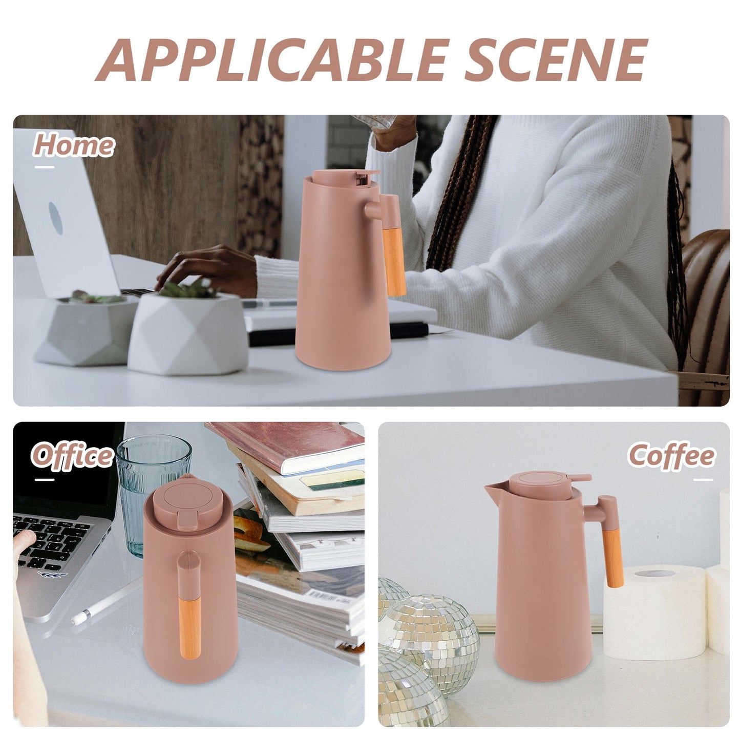 SWETRACE 1Set Vacuum Insulated Bottle Warmth Multi-Purpose Use For Outdoor Activities