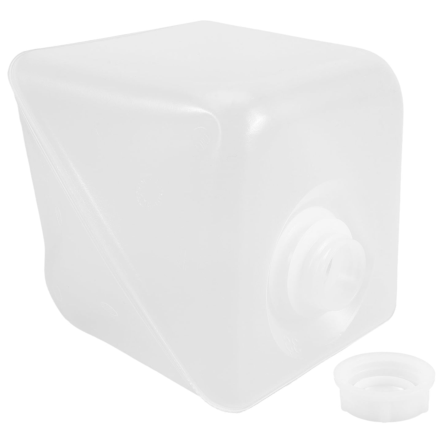 SWETRACE Collapsible Water Container with Lid Large Capacity Portable Transparent Plastic for Outdoor Use Camping and Hiking 5L