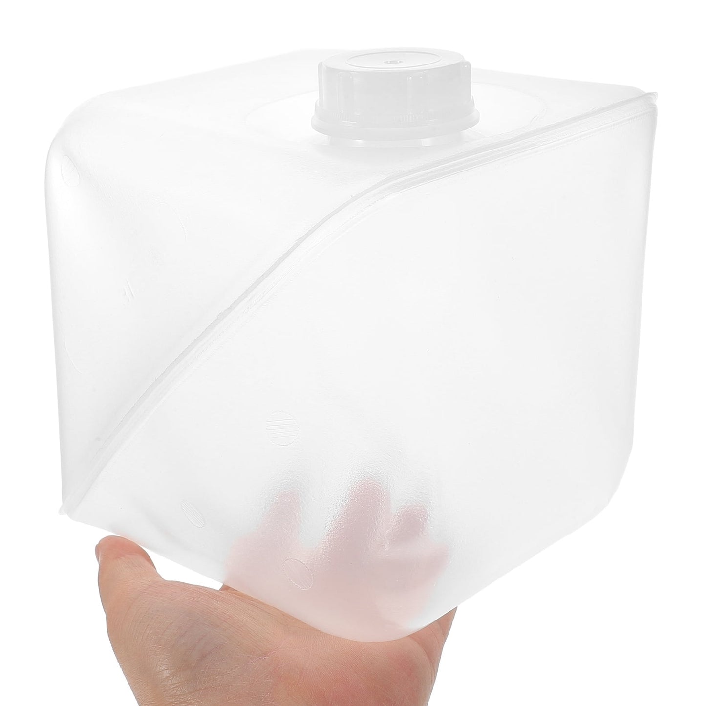 SWETRACE Collapsible Water Container with Lid Large Capacity Portable Transparent Plastic for Outdoor Use Camping and Hiking 5L