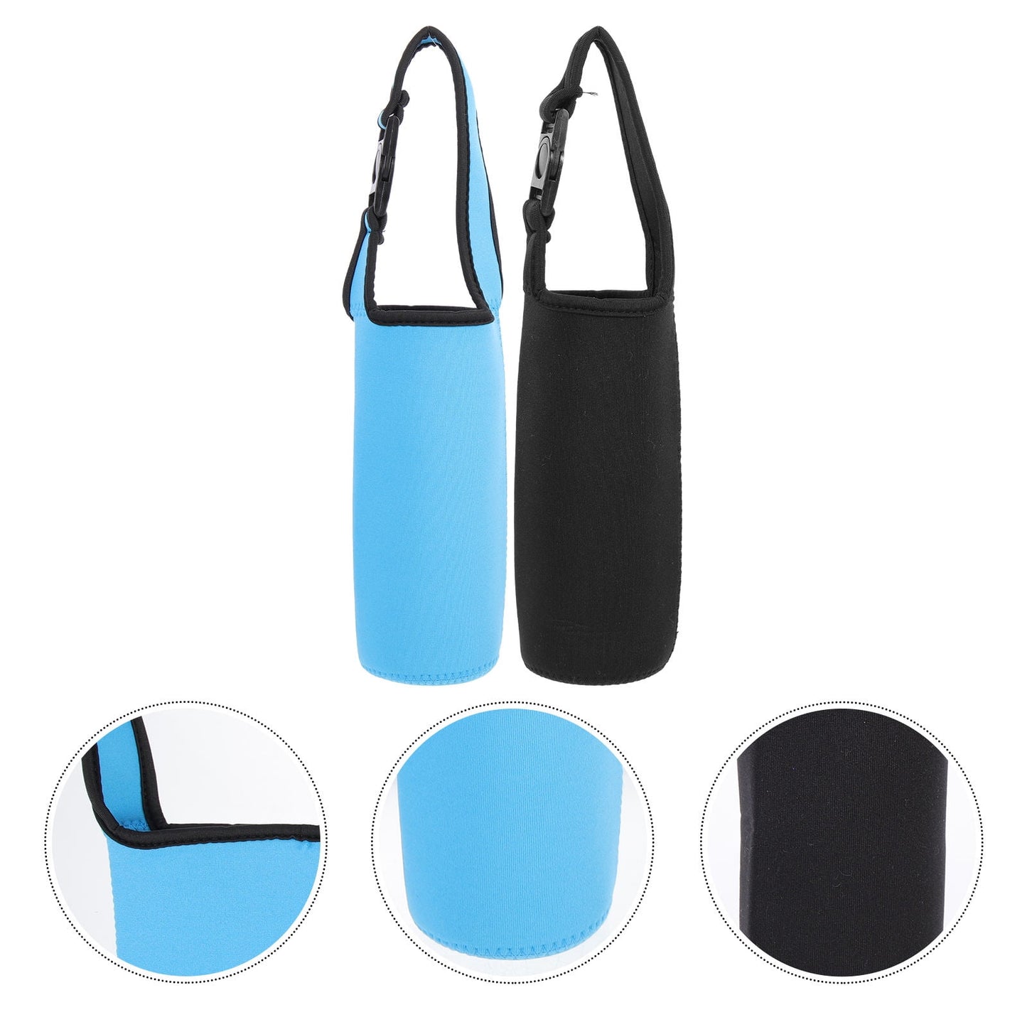 SWETRACE 2Pcs Black Water Bottle Pocket Sleeve for Insulation and Heat Retention