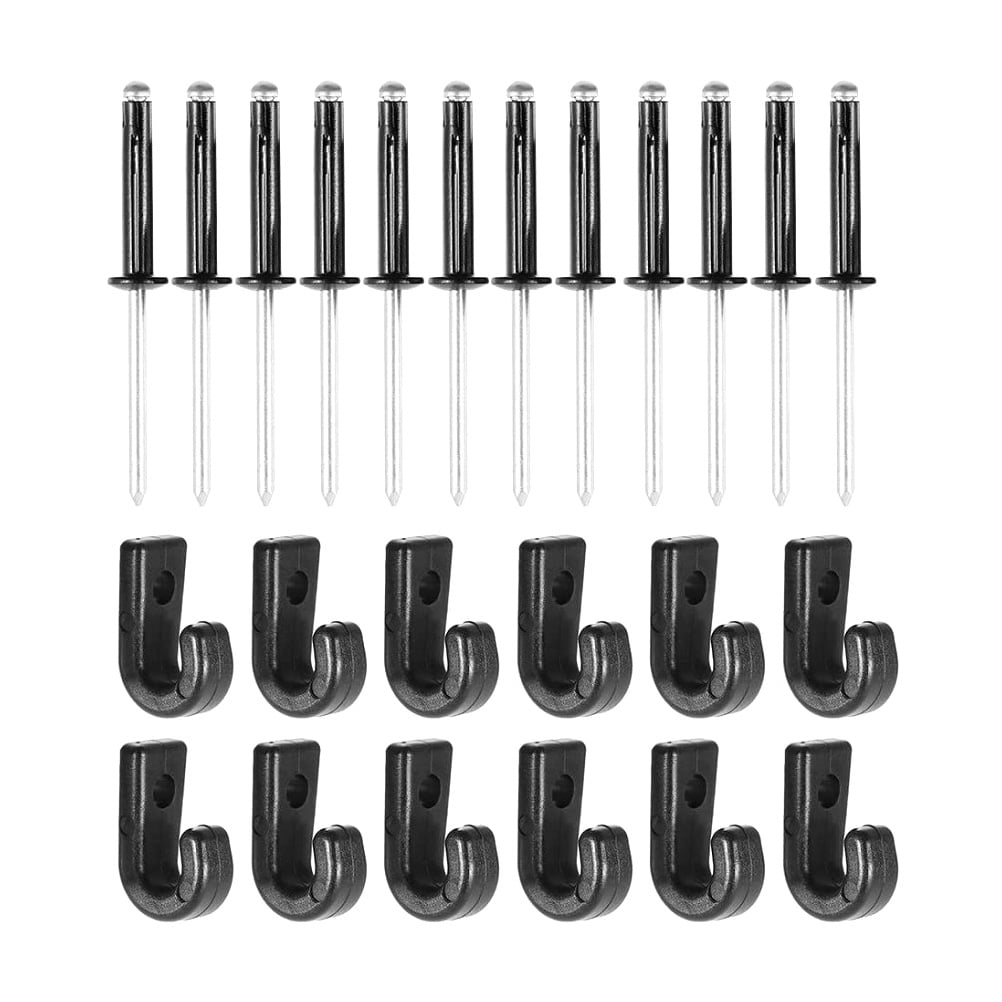 SWETRACE Kayak J Hooks with Rivits 12 x Rivets Lightweight Portable for Canoeing