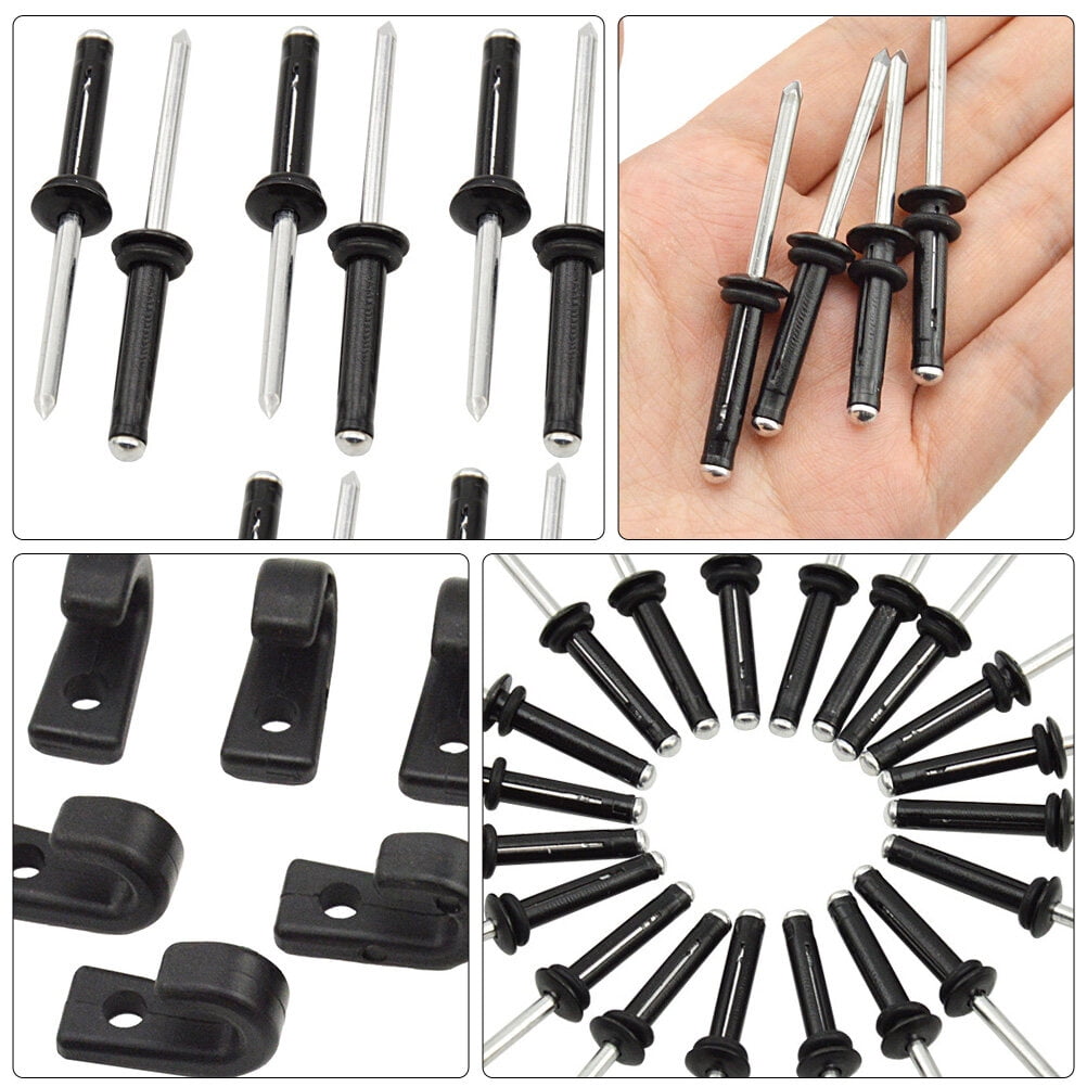 SWETRACE Kayak J Hooks with Rivits 12 x Rivets Lightweight Portable for Canoeing