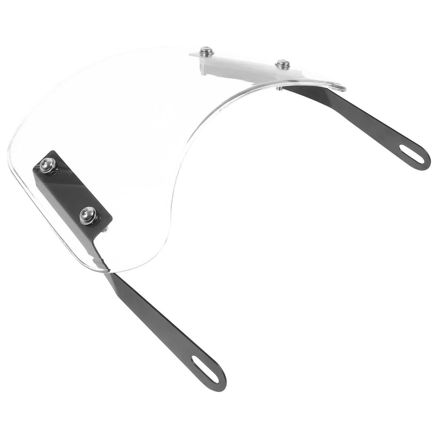 SWETRACE 1Pcs Scooter Windshield Universal Transparent Rectangular Abs For Outdoor Riding 10.2*8.9*0.4In