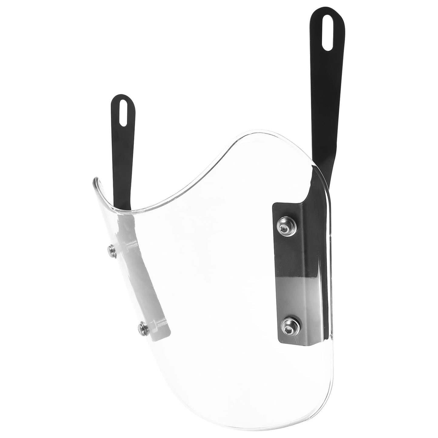 SWETRACE 1Pcs Scooter Windshield Universal Transparent Rectangular Abs For Outdoor Riding 10.2*8.9*0.4In