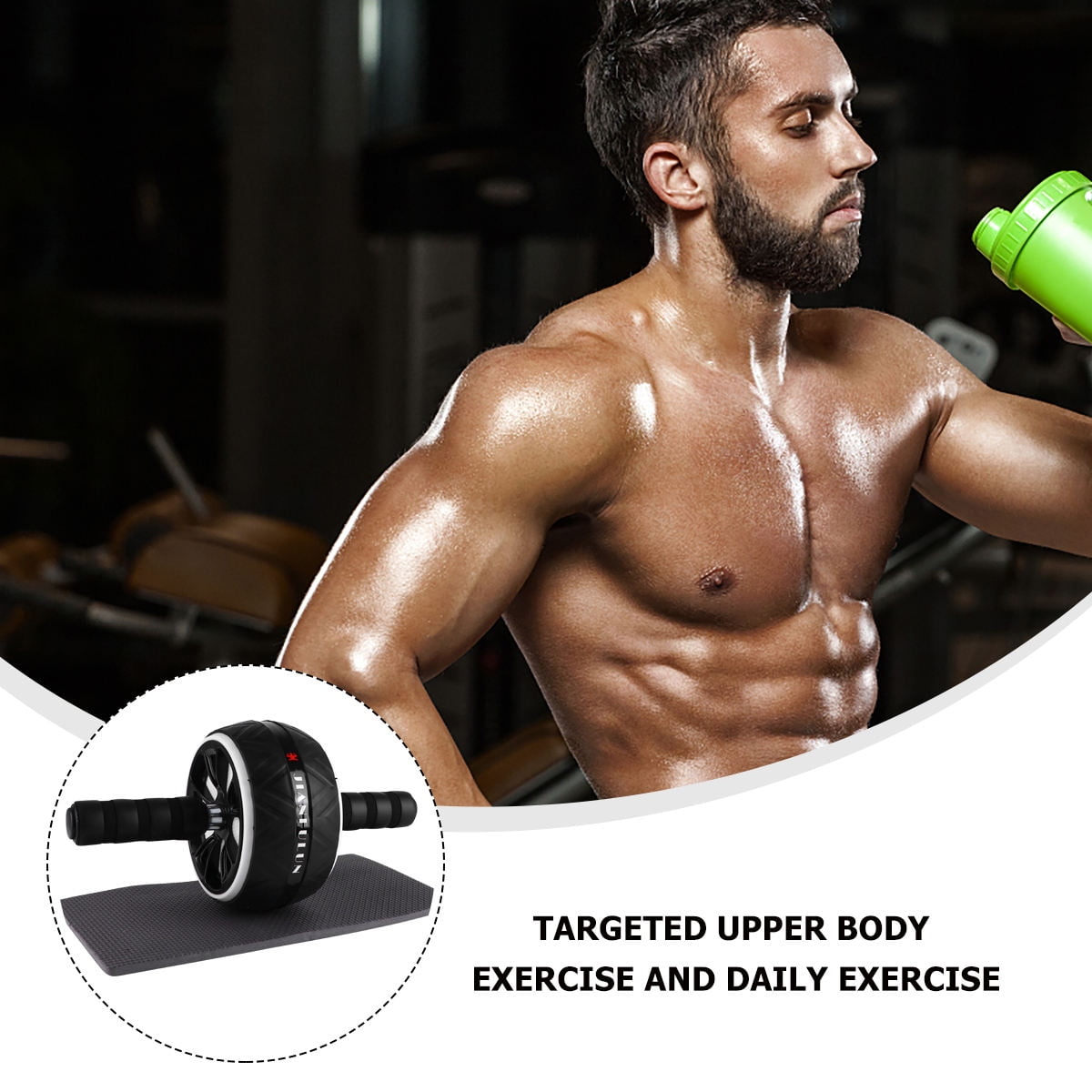 SWETRACE Multifunction Abdominal Wheel Roller for Sports Accessory 1Set