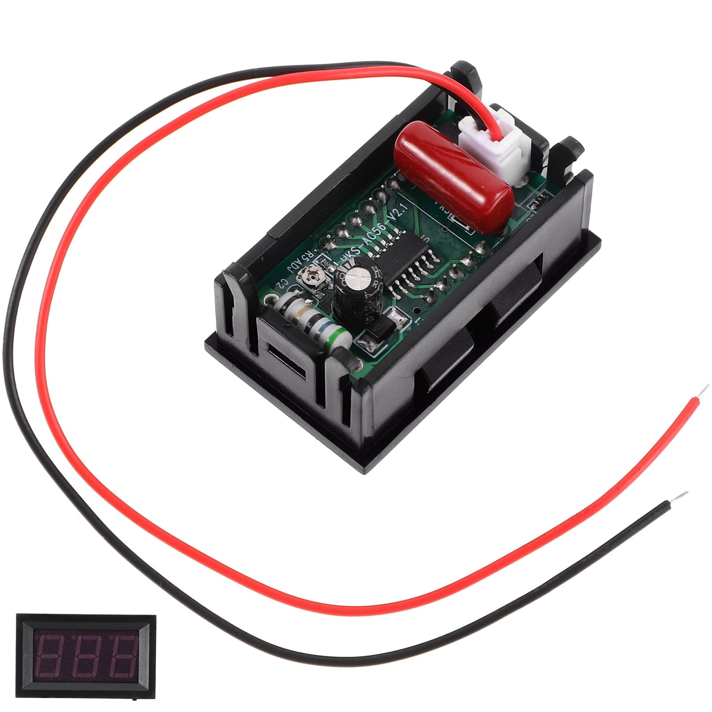 SWETRACE 1Set Power Monitoring System Voltmeter Head with LED Display for Voltage Meter
