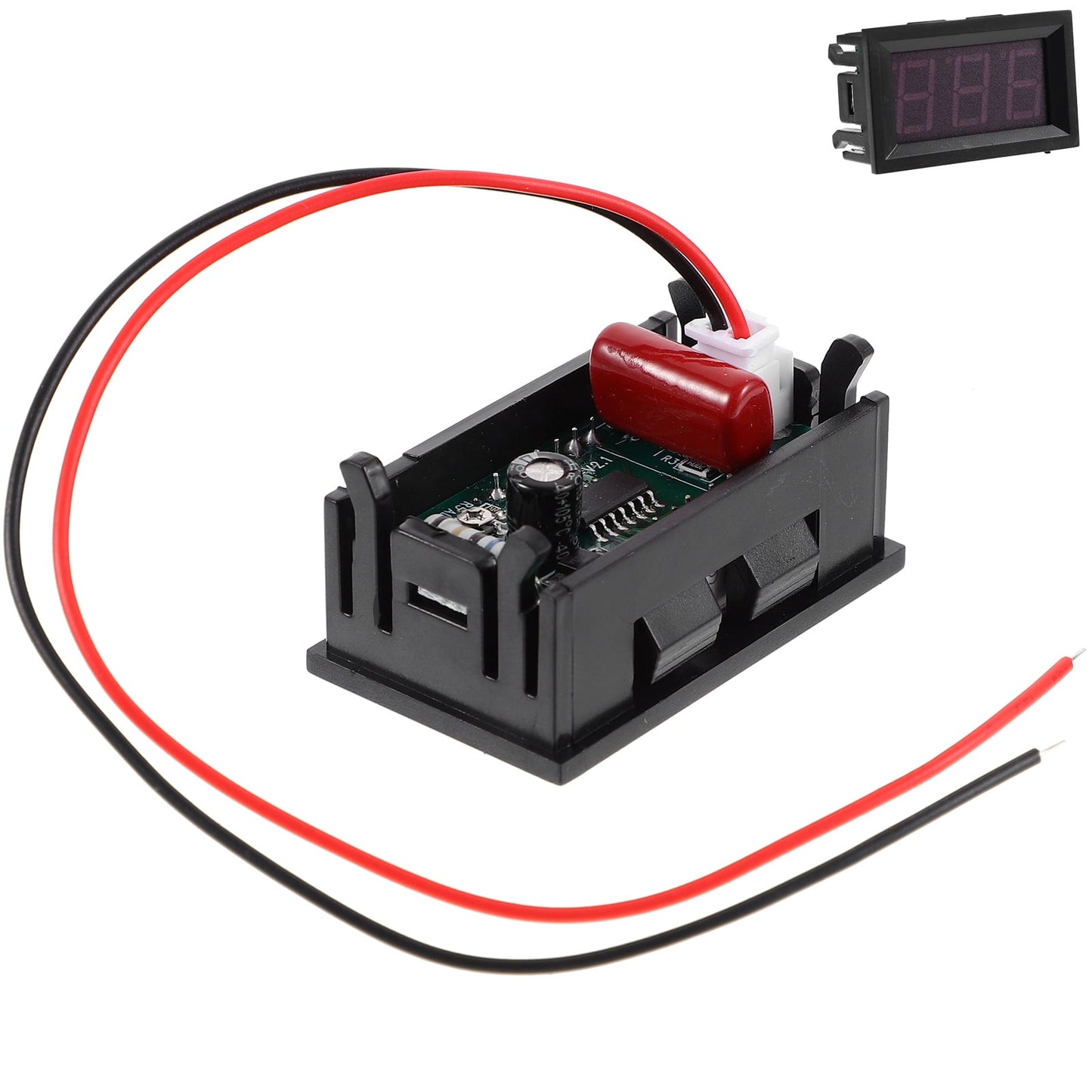 SWETRACE 1Set Power Monitoring System Voltmeter Head with LED Display for Voltage Meter