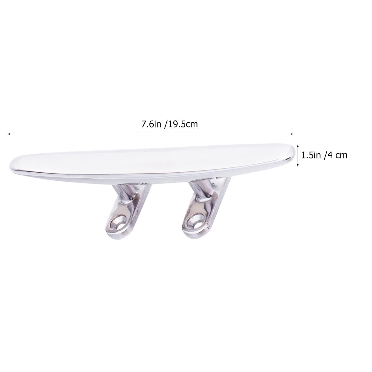 SWETRACE 1Set Marine Grade Stainless Steel Boat Cleat for Boating 8 Inches