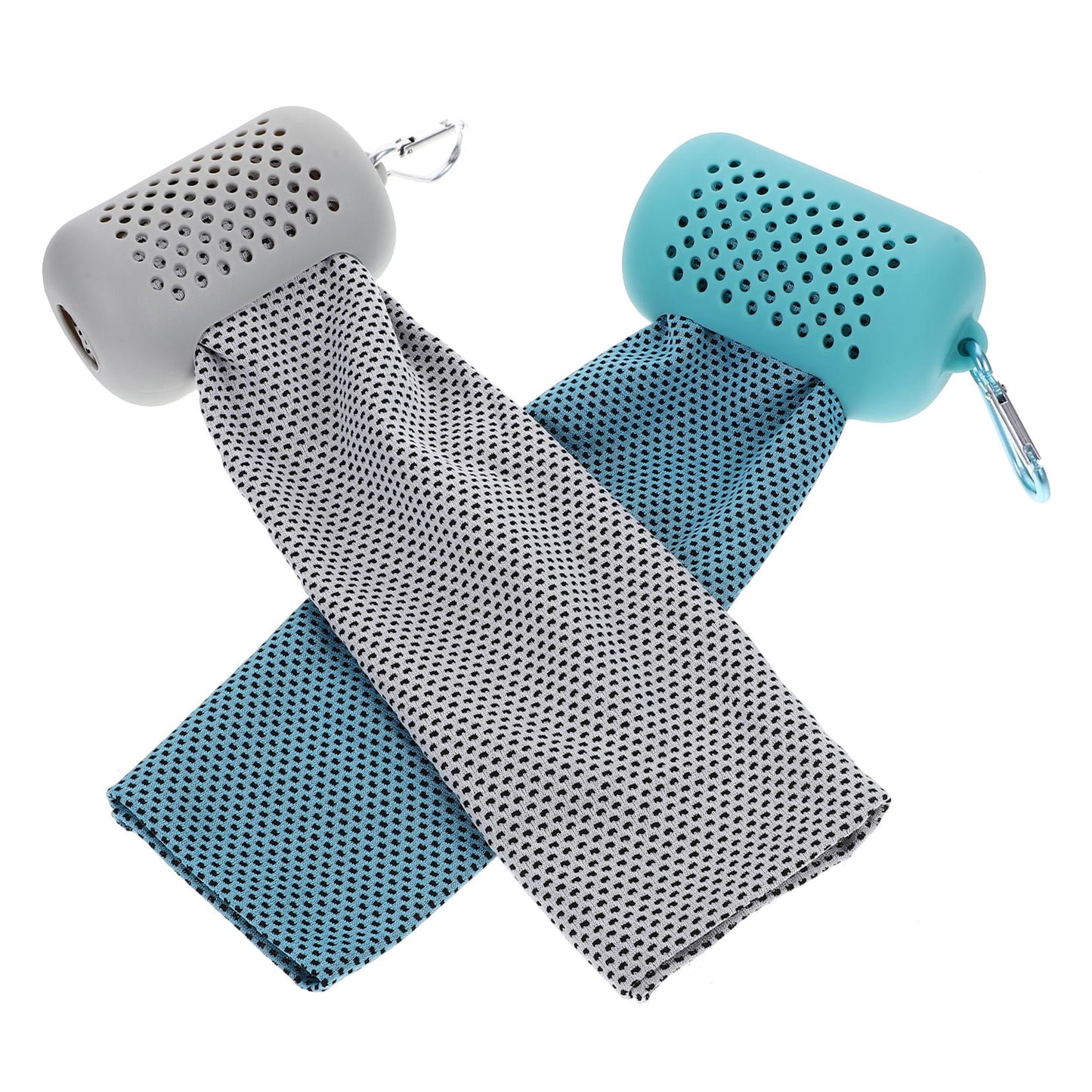 SWETRACE Sweat-Absorbing Yoga Towels Quick Cooling Towel for Summer 2Set