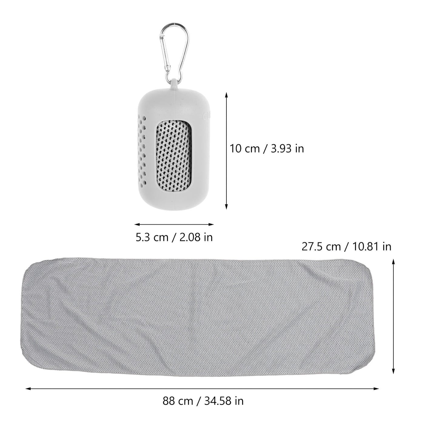 SWETRACE Sweat-Absorbing Yoga Towels Quick Cooling Towel for Summer 2Set