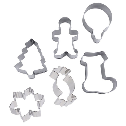 SWETRACE Biscuit Molds Baking Molds 6Pcs 2.36X3.14X1.18in