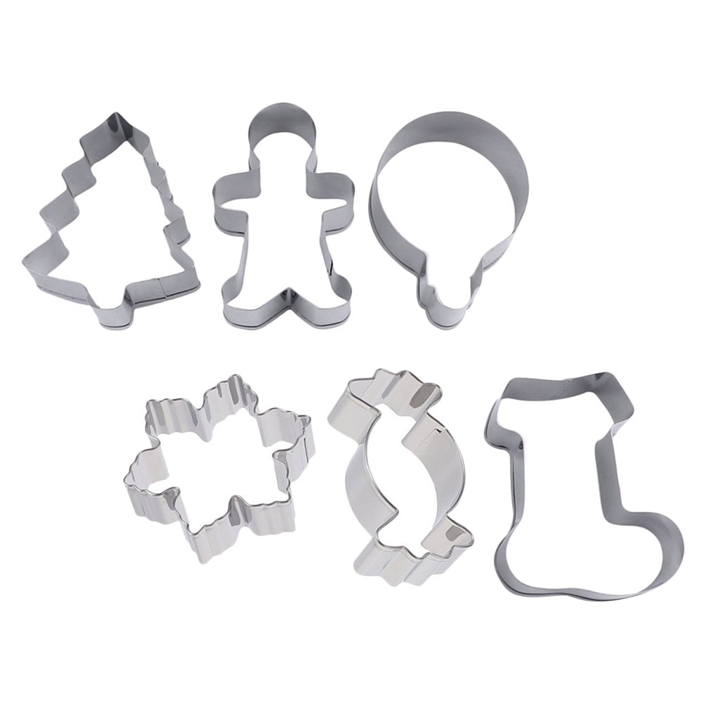 SWETRACE Biscuit Molds Baking Molds 6Pcs 2.36X3.14X1.18in