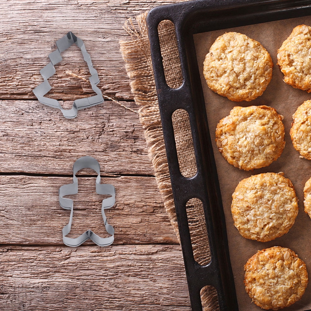 SWETRACE Biscuit Molds Baking Molds 6Pcs 2.36X3.14X1.18in