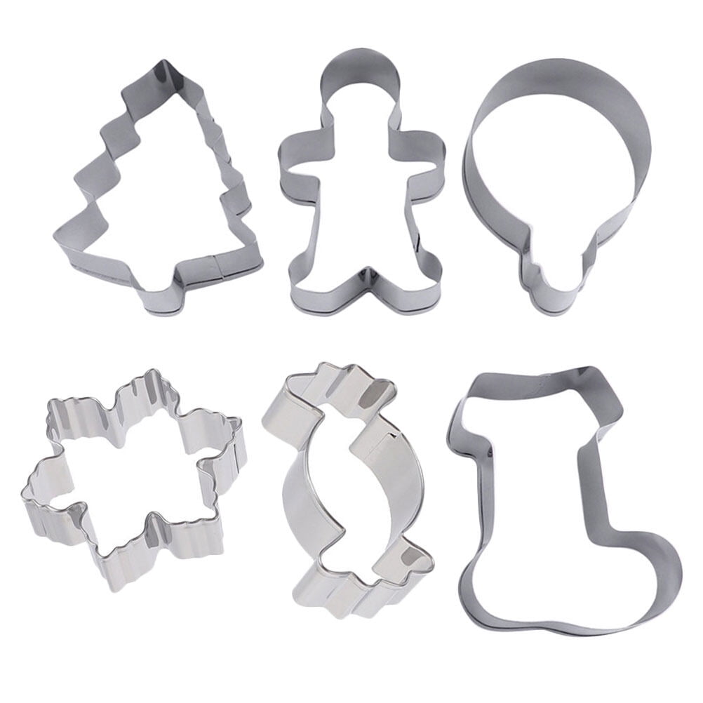 SWETRACE Biscuit Molds Baking Molds 6Pcs 2.36X3.14X1.18in