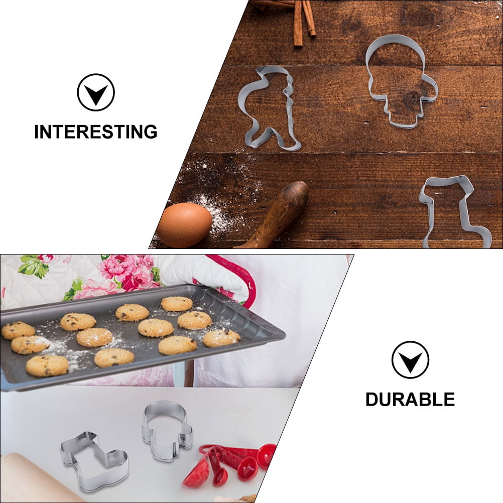 SWETRACE Biscuit Molds Baking Molds 6Pcs 2.36X3.14X1.18in