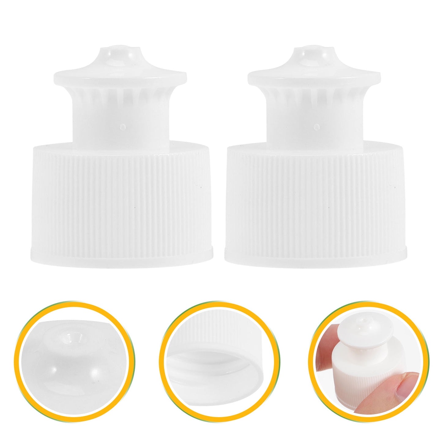 SWETRACE PE Reusable Water Bottle Caps 40Pcs for Athletes and Outdoor Activities