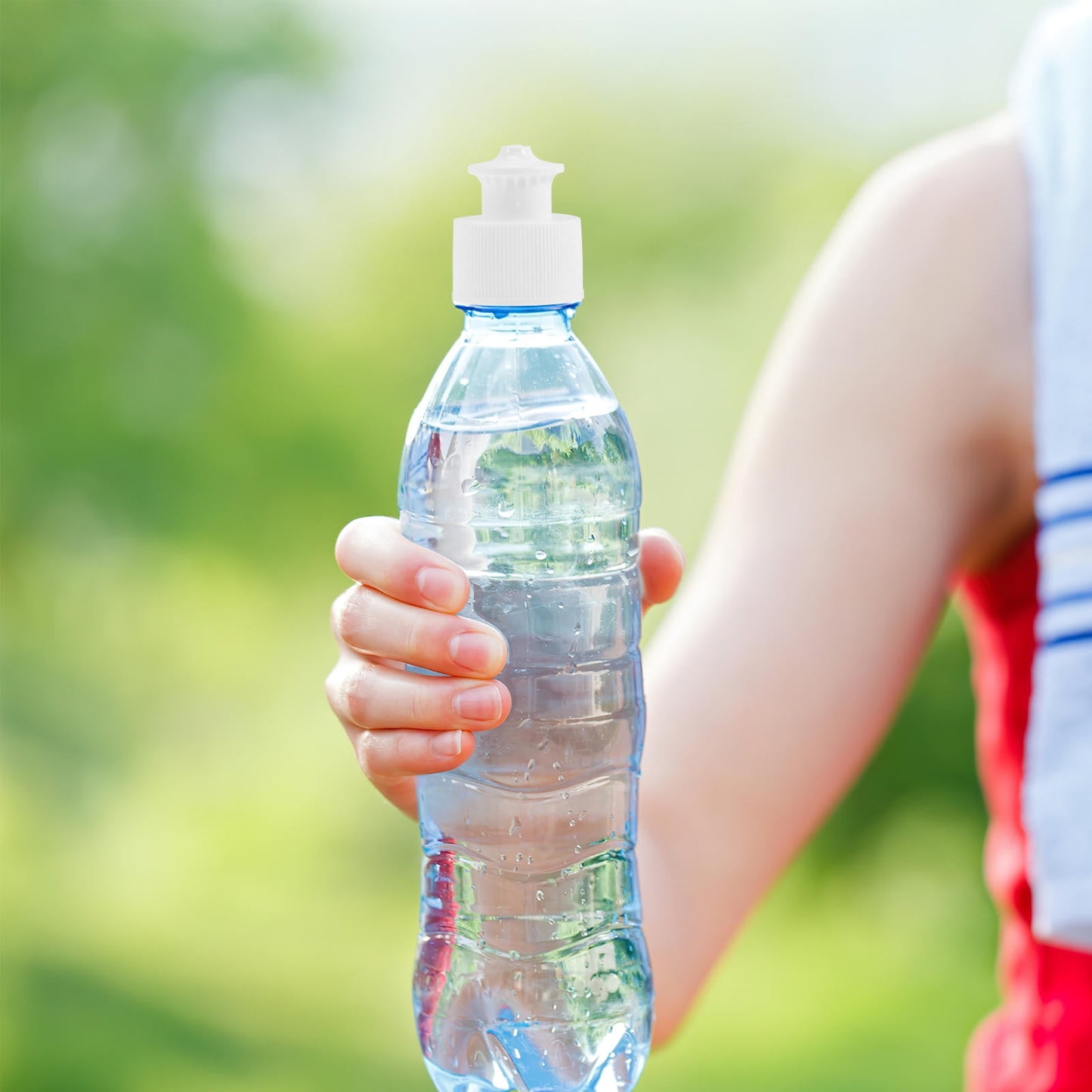 SWETRACE PE Reusable Water Bottle Caps 40Pcs for Athletes and Outdoor Activities