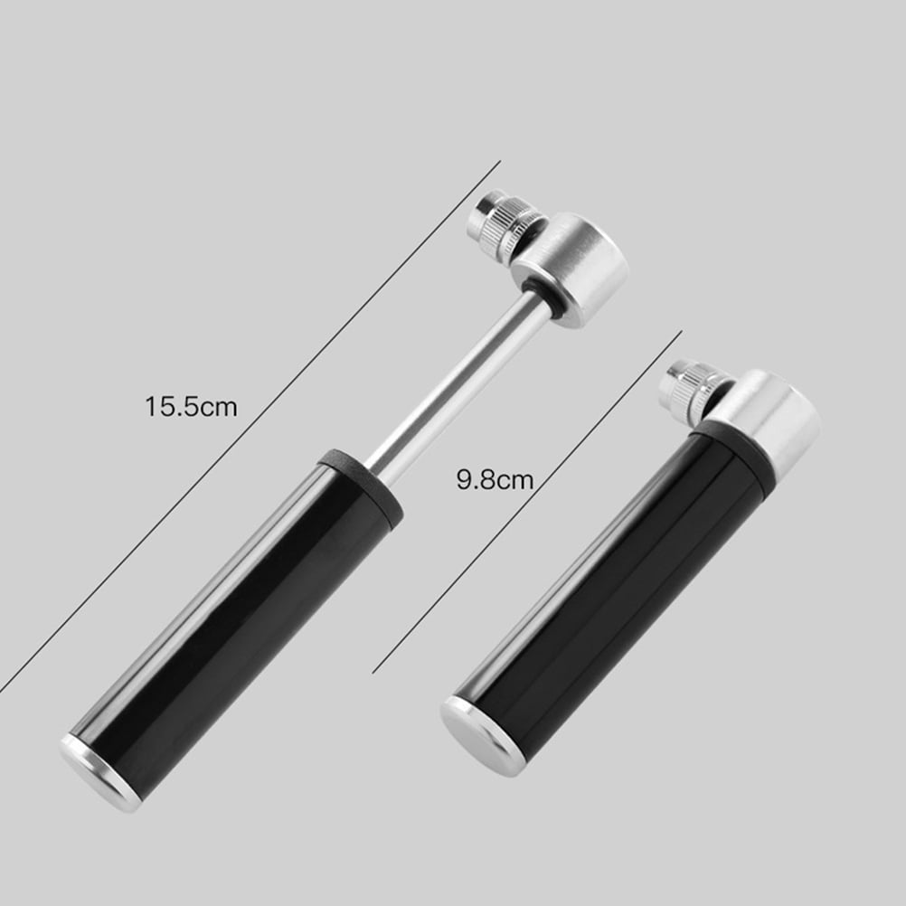 SWETRACE 1Set Black Mini Bicycle Air Pump Portable Design for Cycling and Outdoor Activities 4.7*2.9in