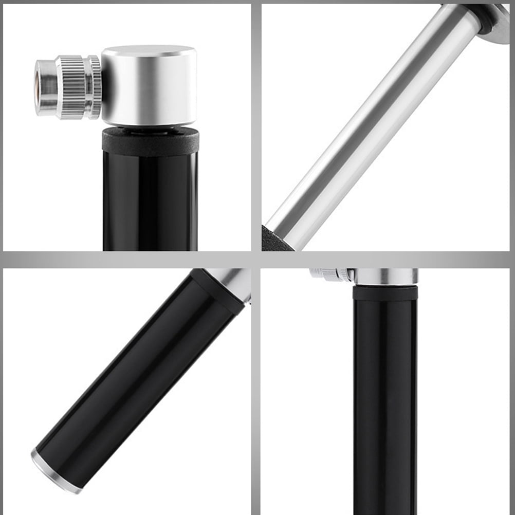 SWETRACE 1Set Black Mini Bicycle Air Pump Portable Design for Cycling and Outdoor Activities 4.7*2.9in