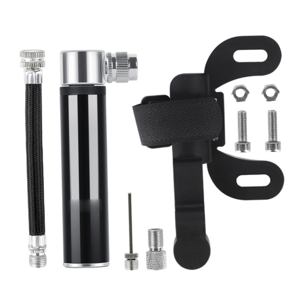SWETRACE 1Set Black Mini Bicycle Air Pump Portable Design for Cycling and Outdoor Activities 4.7*2.9in