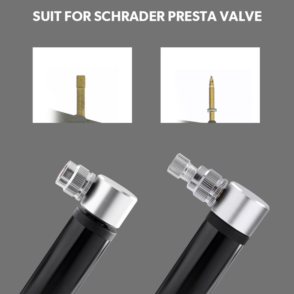 SWETRACE 1Set Black Mini Bicycle Air Pump Portable Design for Cycling and Outdoor Activities 4.7*2.9in
