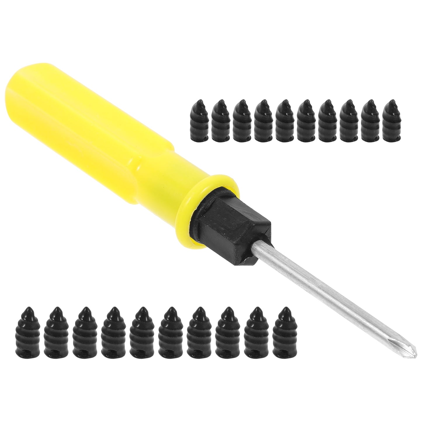 SWETRACE Car Wheel Puncture Repair Screws 1 Set with Iron and Rubber for Tires