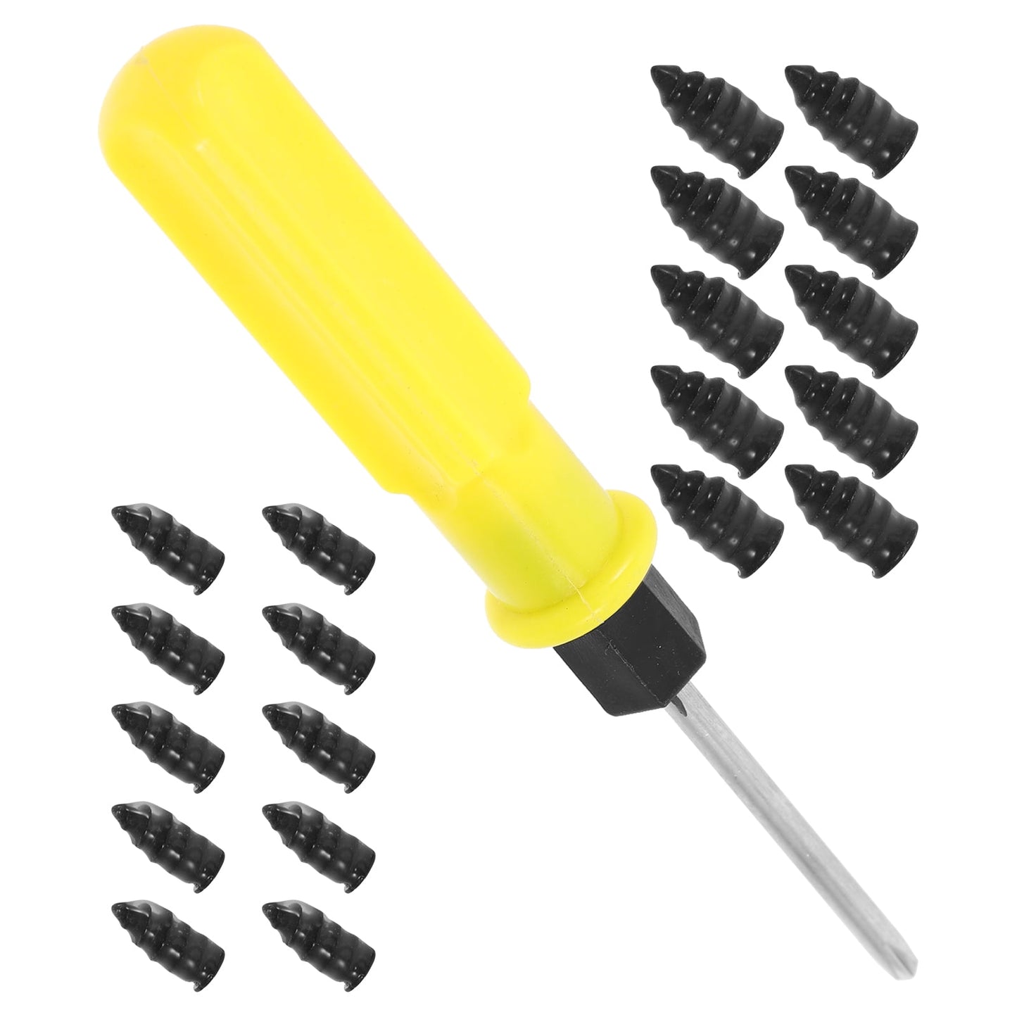 SWETRACE Car Wheel Puncture Repair Screws 1 Set with Iron and Rubber for Tires