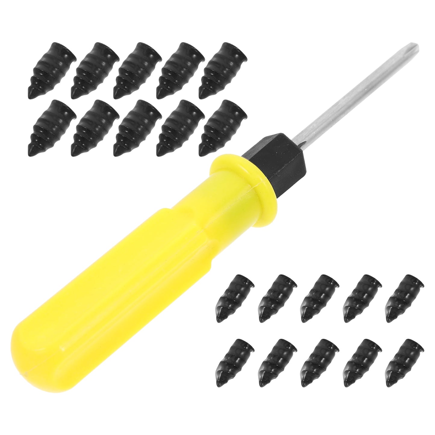 SWETRACE Car Wheel Puncture Repair Screws 1 Set with Iron and Rubber for Tires