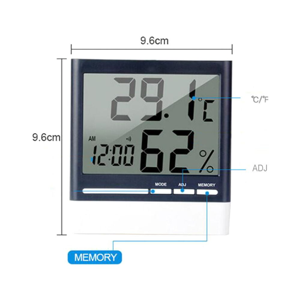 SWETRACE Compact Digital Humidity Meter 1Pcs For Office Use 9.6x9.6x2.4in