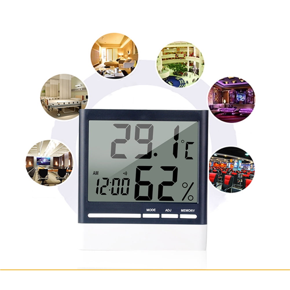 SWETRACE Compact Digital Humidity Meter 1Pcs For Office Use 9.6x9.6x2.4in