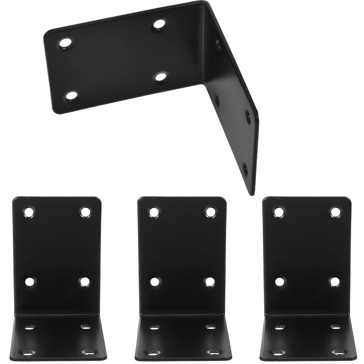 SWETRACE 4Pcs Decorative L Brackets for Railing Right Angle and Shelf Support