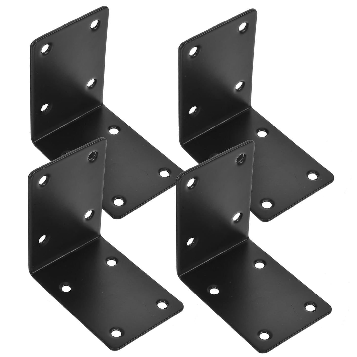 SWETRACE 4Pcs Decorative L Brackets for Railing Right Angle and Shelf Support