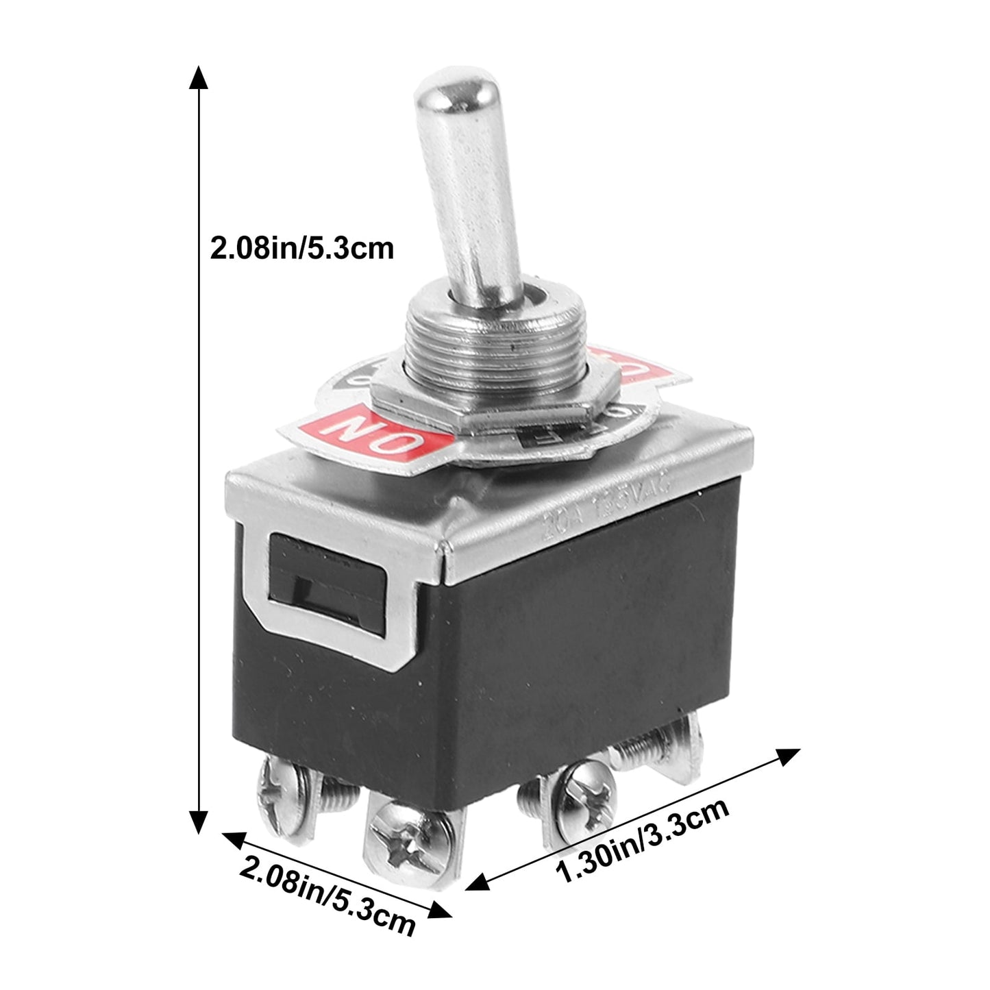 SWETRACE Red Protective Cover Switch 203A Heavy Duty Toggle Switch Metal 1 Set