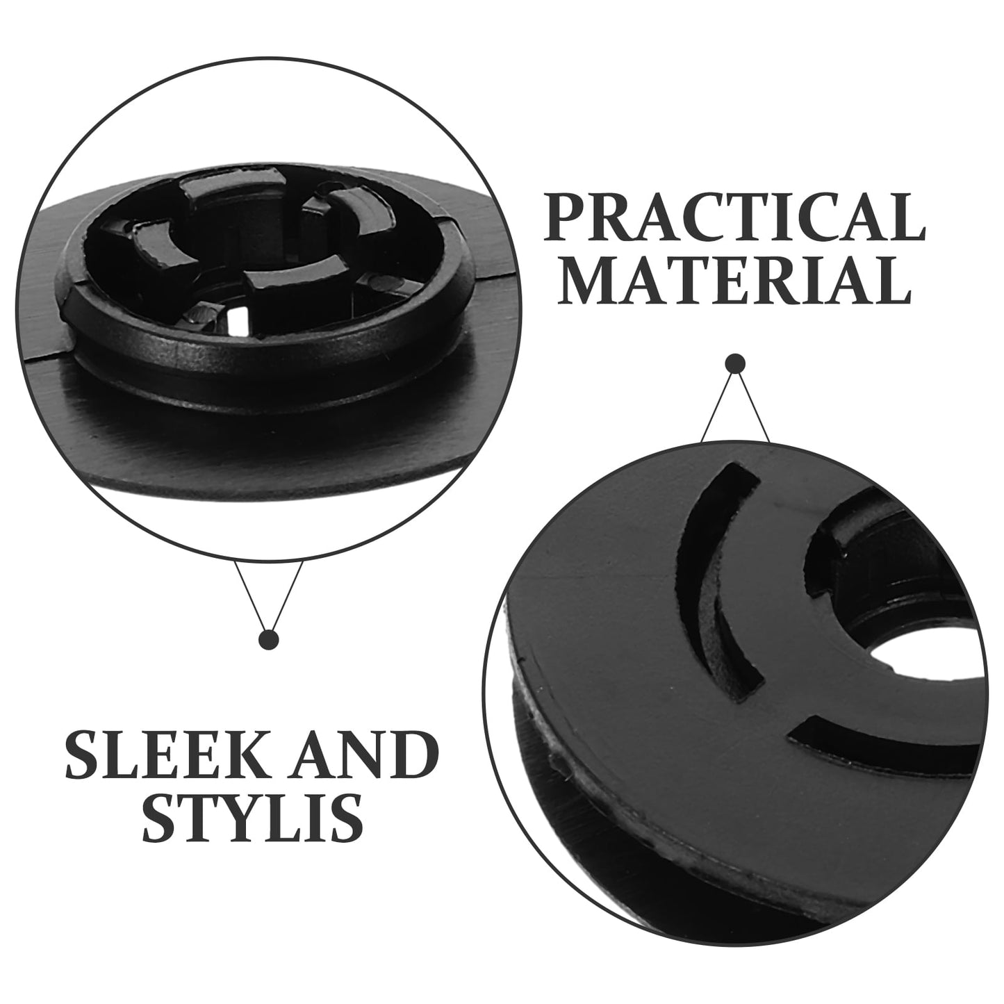 SWETRACE 4Pcs Car Accessories Floor Mat Clips Black Plastic Clips for Vehicle 1.57X1.57X0.28in