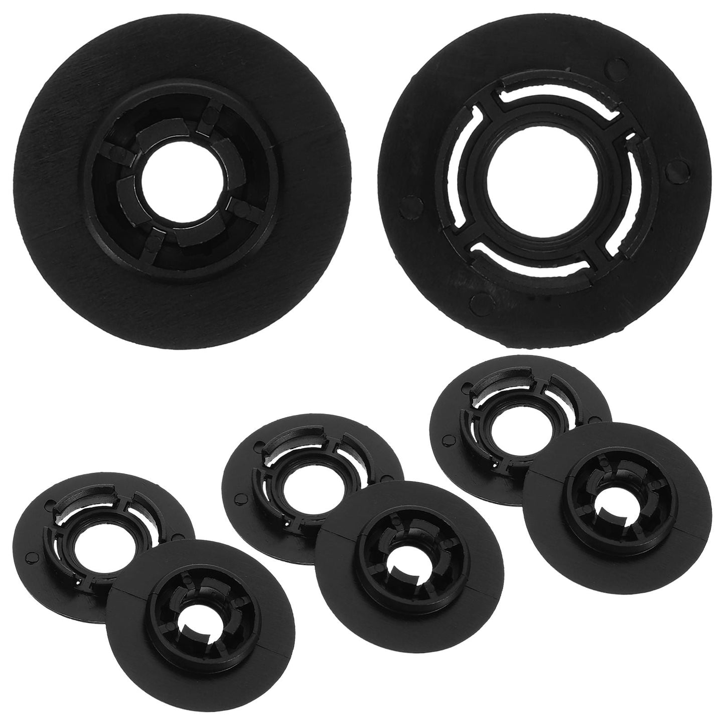 SWETRACE 4Pcs Car Accessories Floor Mat Clips Black Plastic Clips for Vehicle 1.57X1.57X0.28in