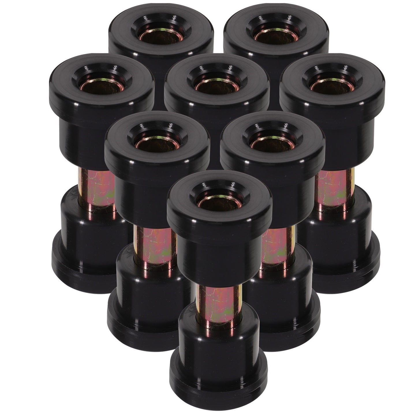 SWETRACE Golf Cart Bushing Kit 8Pcs Iron Rubber Heat Treatment Precise Processing Stable