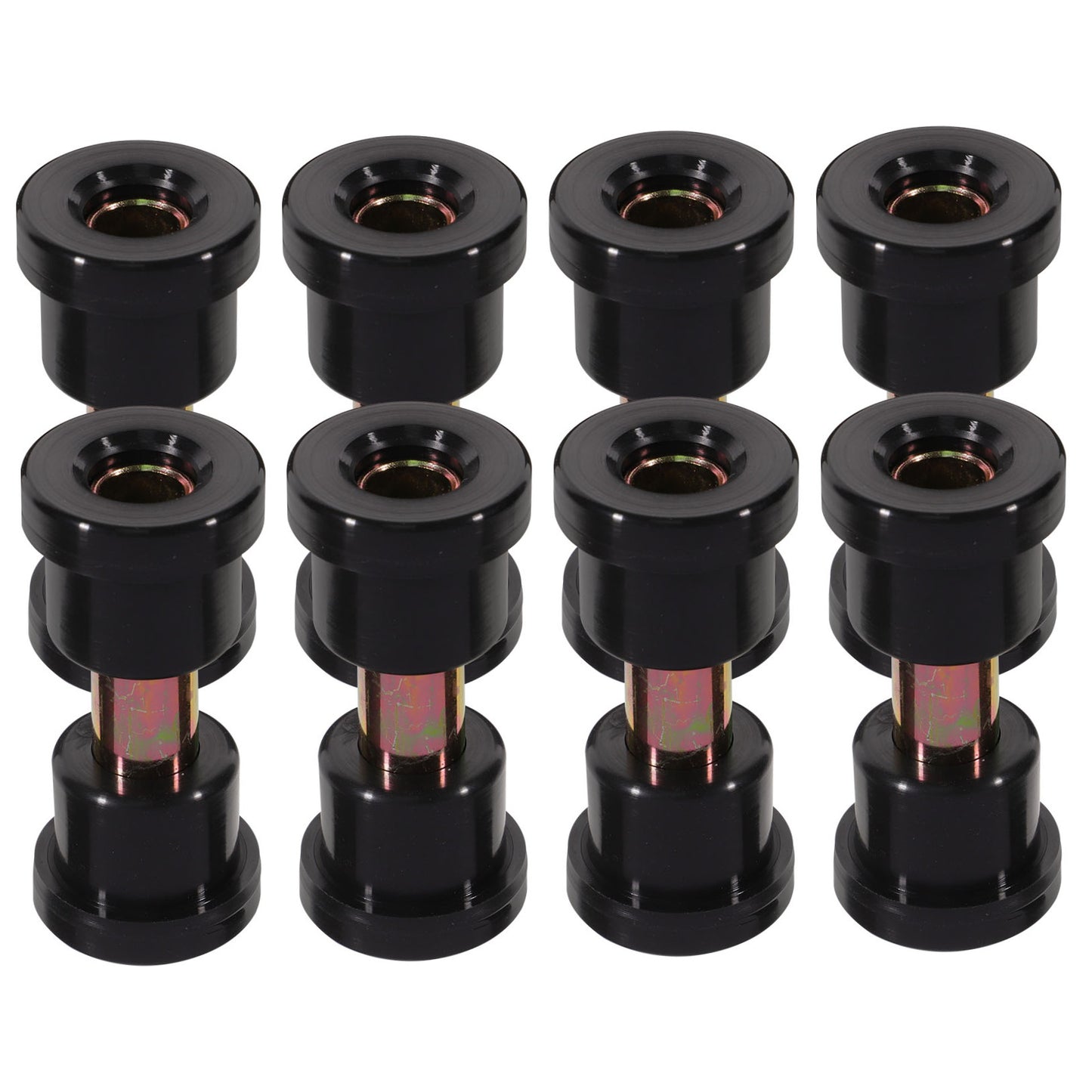 SWETRACE Golf Cart Bushing Kit 8Pcs Iron Rubber Heat Treatment Precise Processing Stable