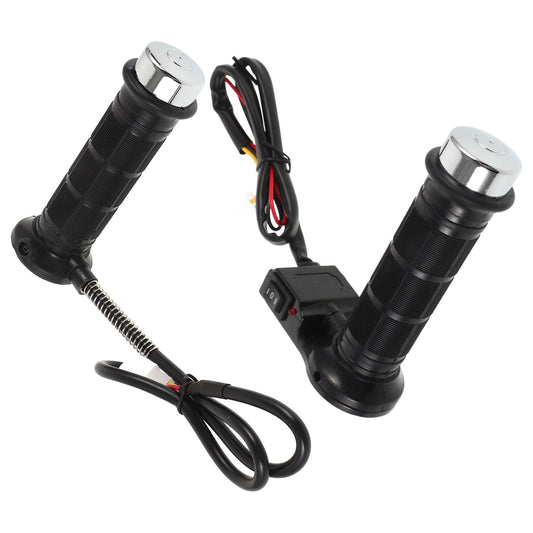 SWETRACE 1 Pair Heated Motorcycle Handlebars 14.00X9.30X4.00cm Rubber Plastic for Cold Weather