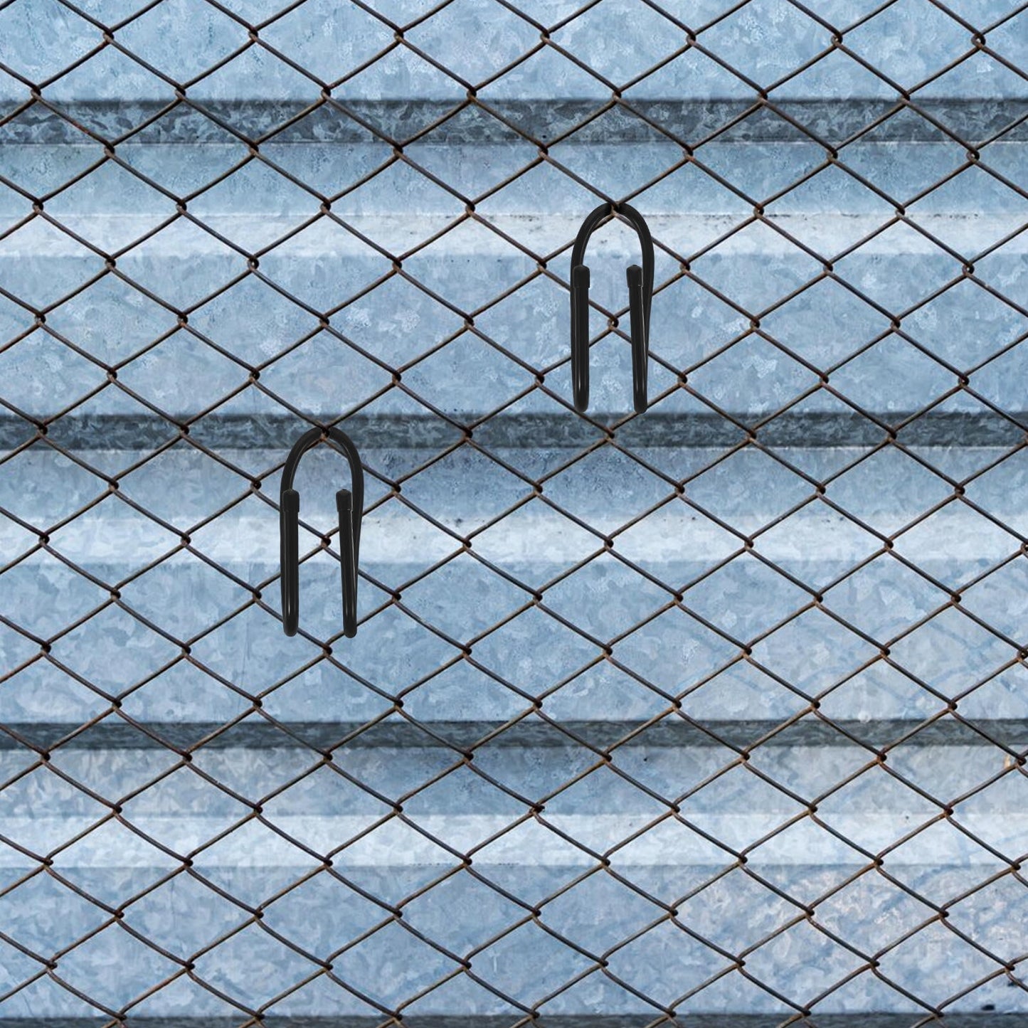 SWETRACE 6Pcs Sturdy Black Plastic Hooks for Pool Fence and Equipment 5.7x2.6x2.2in