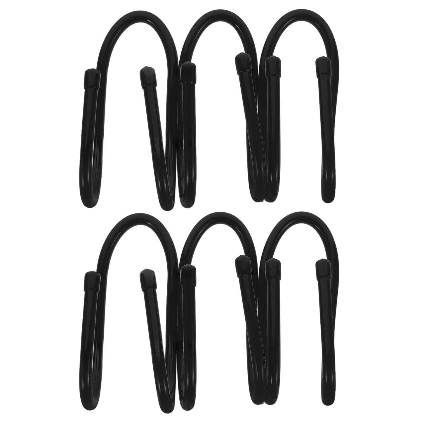 SWETRACE 6Pcs Sturdy Black Plastic Hooks for Pool Fence and Equipment 5.7x2.6x2.2in