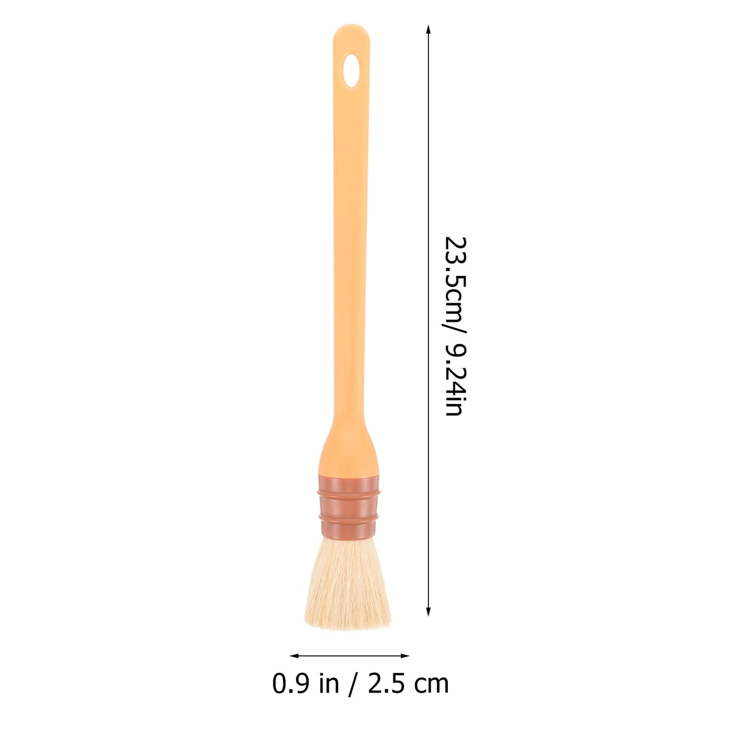 SWETRACE 1Set Round Bristles Basting Brush Baking Basting Brush for Outdoor Use