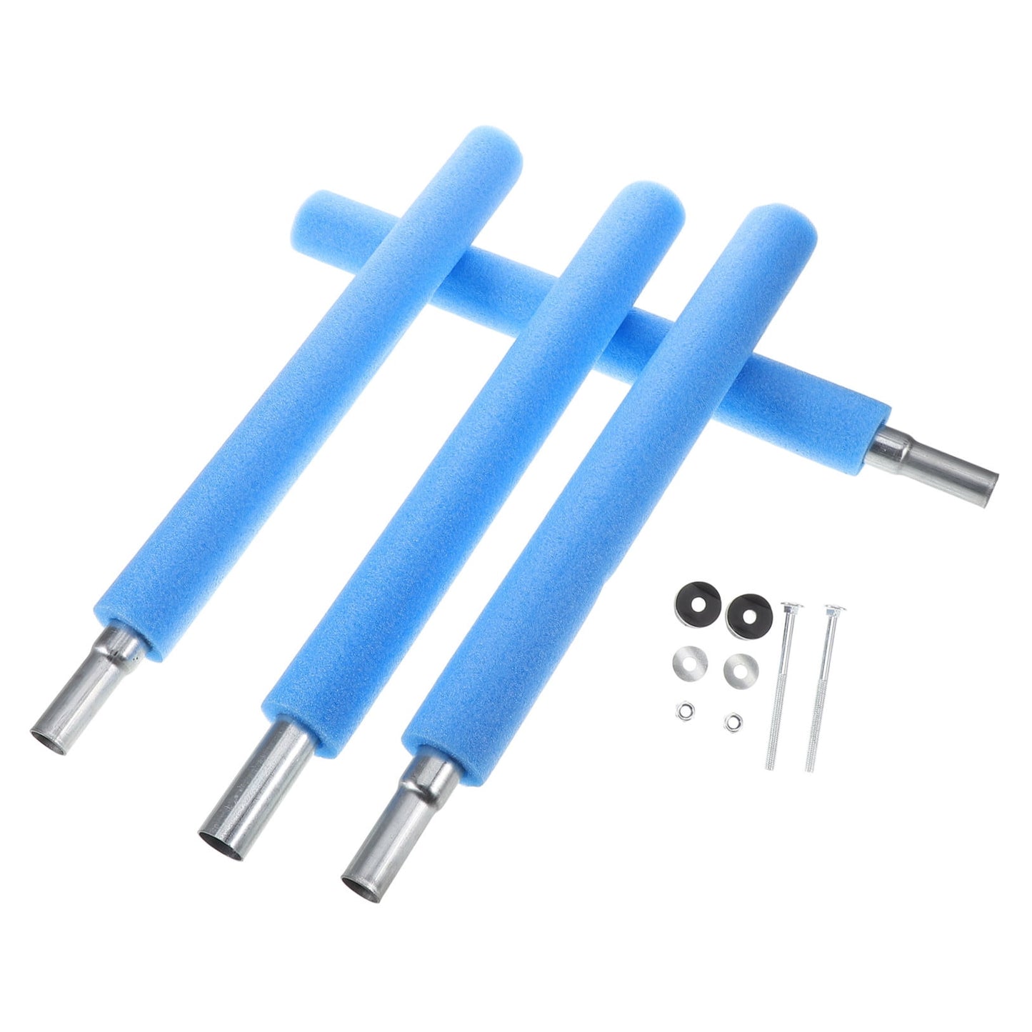 SWETRACE 4 Trampoline Poles Steel Foam Replacement Parts 1Set 19.06X1.57X1.57in