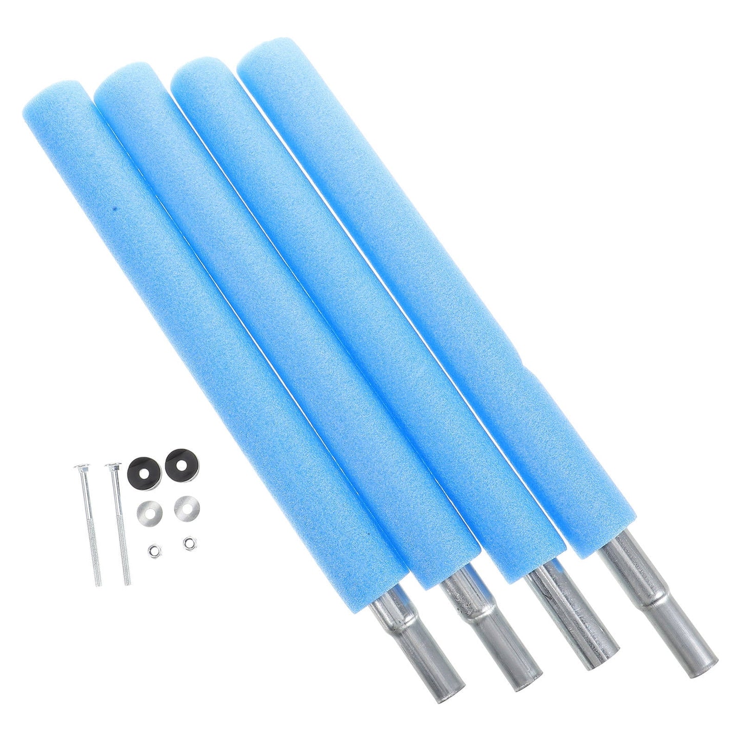 SWETRACE 4 Trampoline Poles Steel Foam Replacement Parts 1Set 19.06X1.57X1.57in