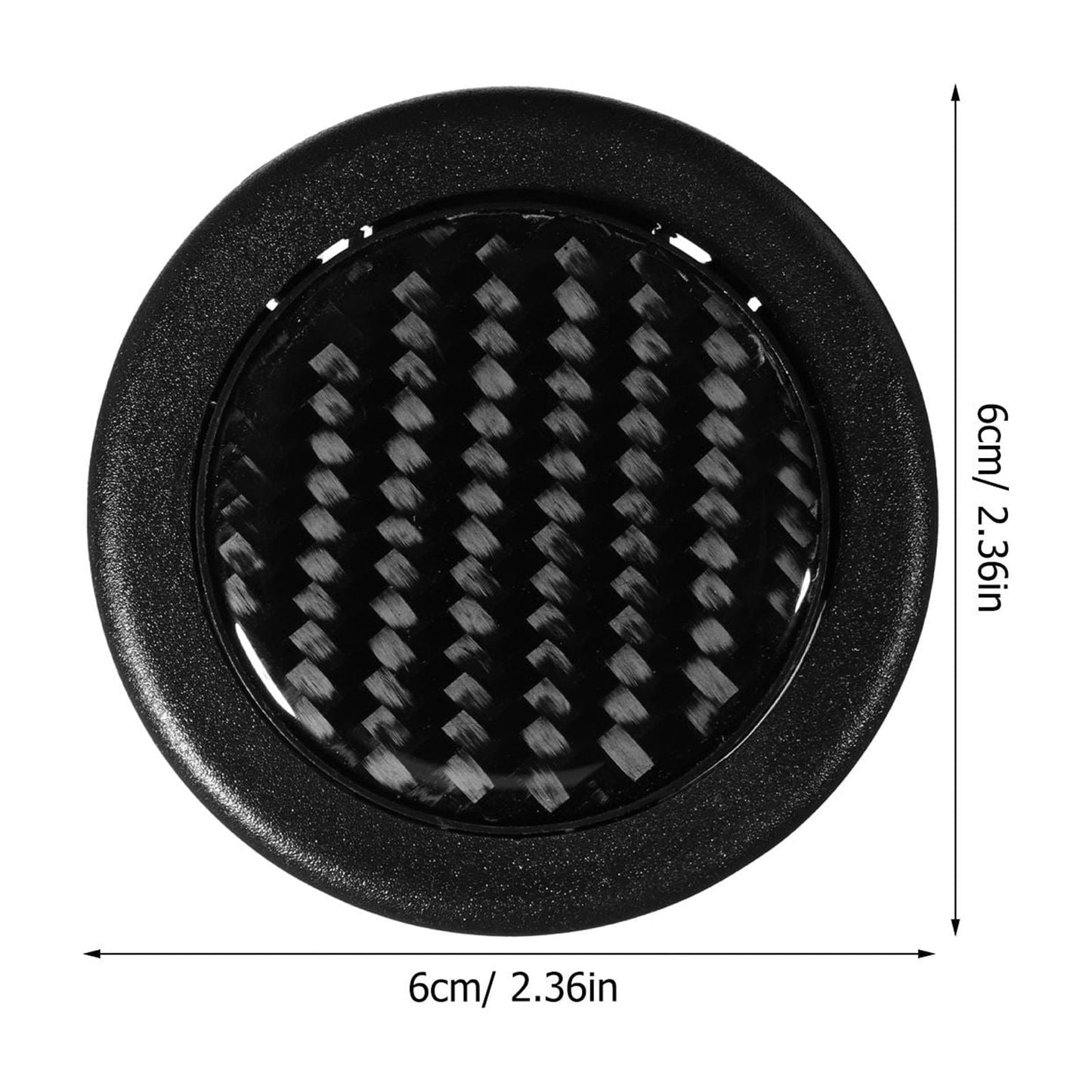 SWETRACE 1Pack Black Plastic Horn Button Cover for Car
