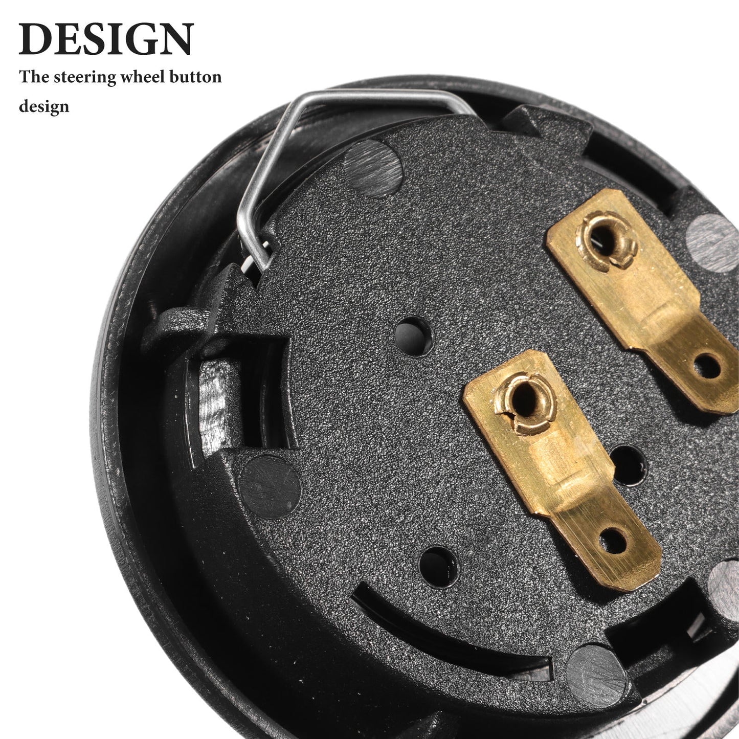 SWETRACE 1Pack Black Plastic Horn Button Cover for Car
