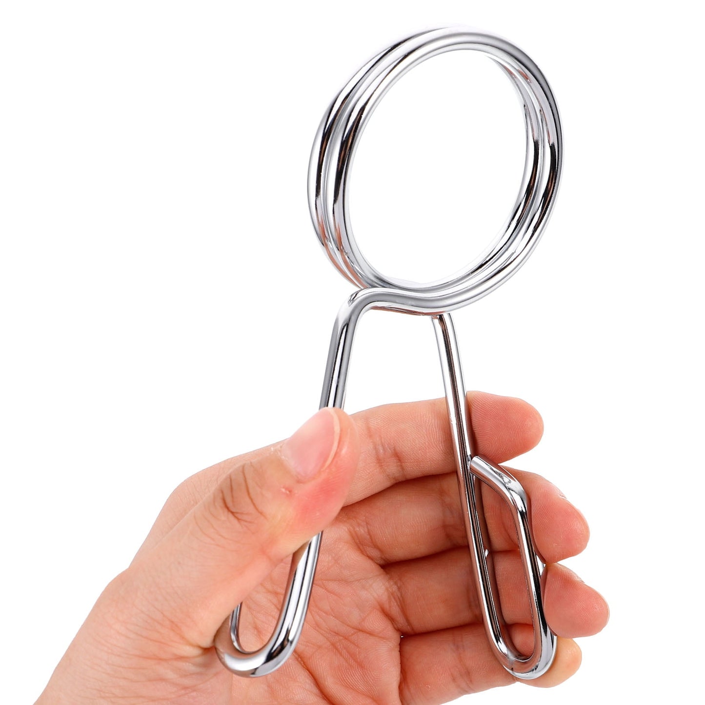 SWETRACE 1Pcs Silver Barbell Clamps for Gym Accessories and Fitness Equipment in Workout Sessions