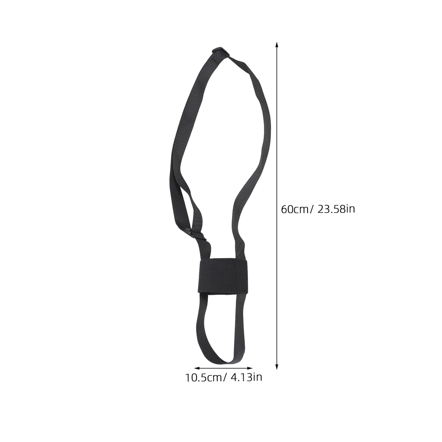 SWETRACE 1Set Adjustable Strap for Water Bottle in Black Polyester Ideal for Outdoor Activities 27.51X4.13X0.39in